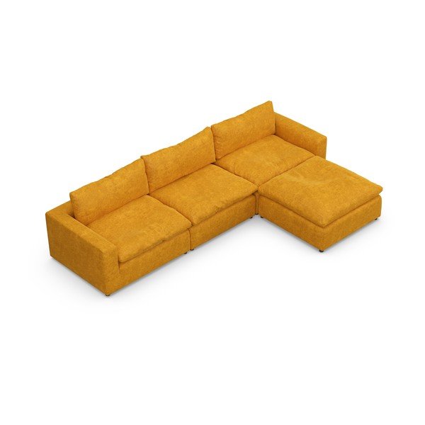 Okrovožltá rohová pohovka (variabilná) Moonlight – Furninova -image-4