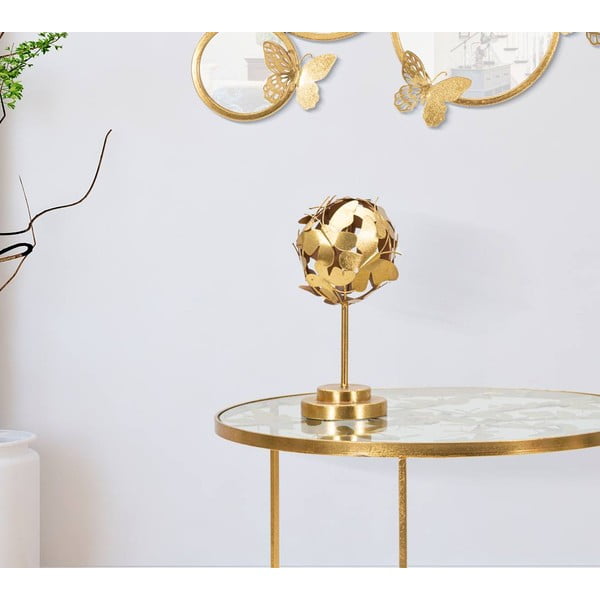 Kovová soška v zlatom dekore Mauro Ferretti Butterfly-image-1