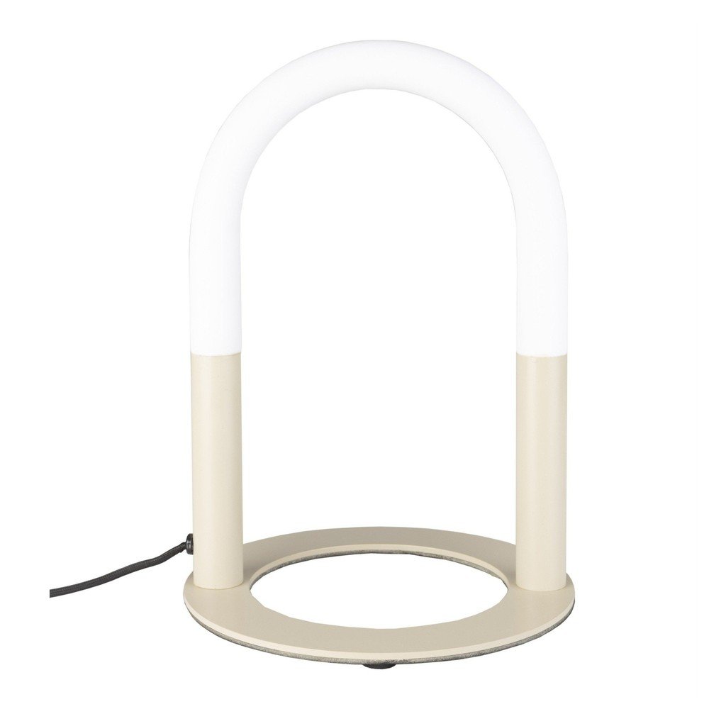 E-shop Béžová kovová LED stolová lampa so stmievačom (výška 36 cm) Arch – Zuiver