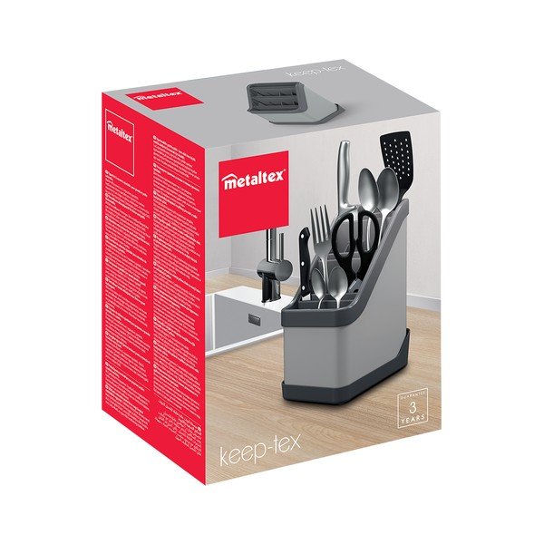 Čierny stojan na príbory Metaltex Keep-Tex-image-3