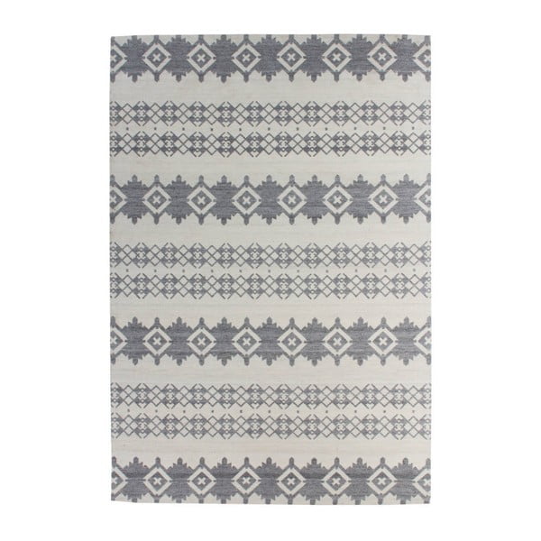 Ručne tkaný koberec Kayoom Nuance 522 Grau Elfenbein, 120 × 170 cm