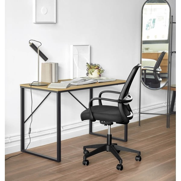 Čierna kancelárska stolička Melva – Kave Home-image-1