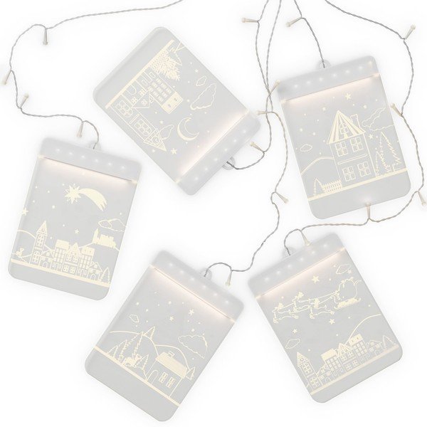 Vianočná svetelná reťaz 150 cm Christmas City - DecoKing-image-1