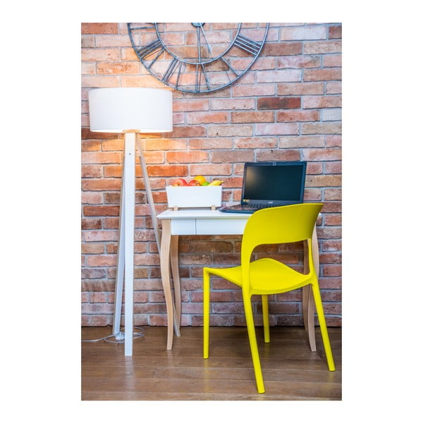 Biely písací stôl Ragaba Lillo, dĺžka 65 cm-image-1