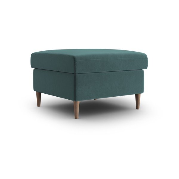 Zamatová podnožka v petrolejovej farbe Kyoto – Cosmopolitan Design-image-1