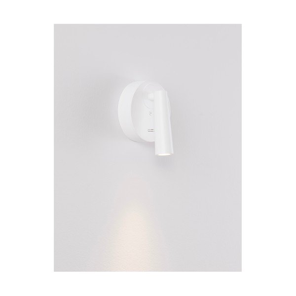 Matne biele hliníkové LED bodové svietidlo s ohýbateľnou konštrukciou 7x10 cm Tico – Nova Luce-image-2
