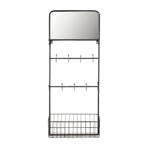 Nástenný kovový stojan Clayre & Eef, 44 × 112 cm