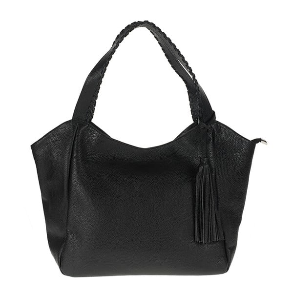 Čierna kožená kabelka Giulia Bags Belle
