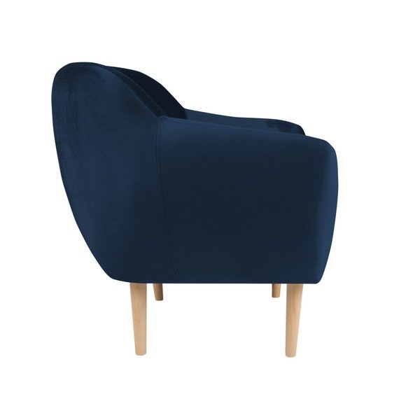 Tmavomodré kreslo Mazzini Sofas Benito-image-3