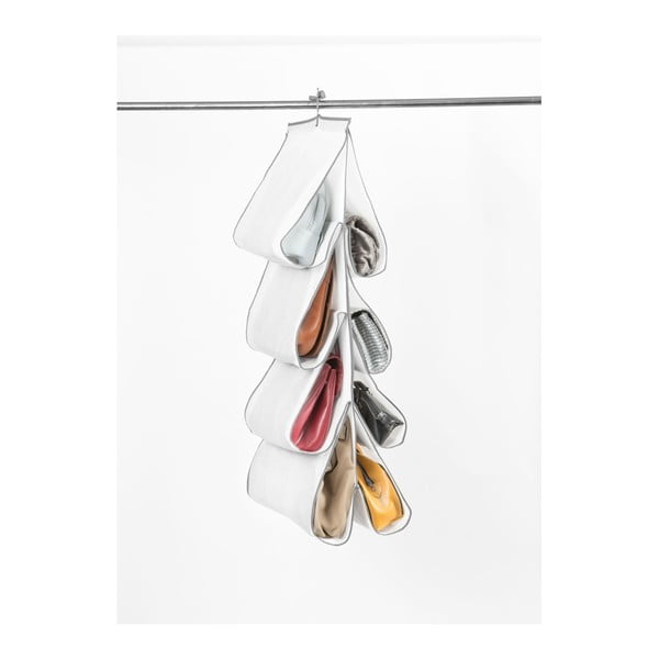 Závesný biely organizér na kabelky a tašky Compactor Handbags Organizer-image-2