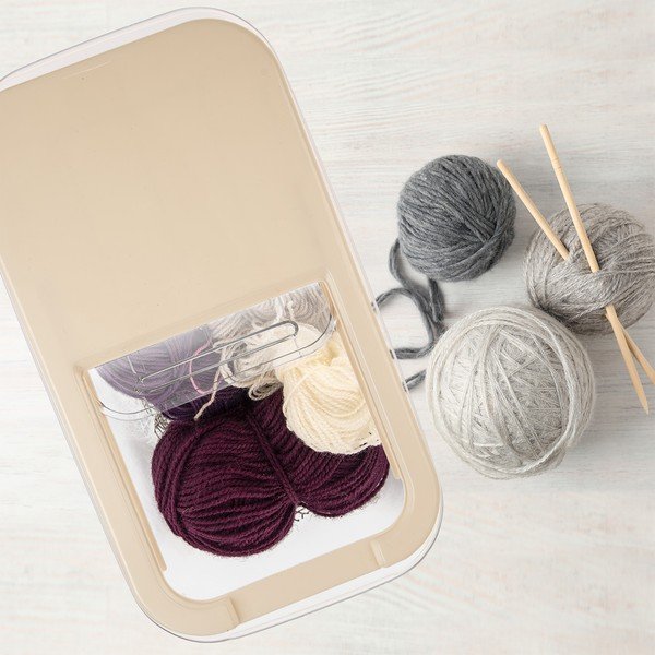 Plastový úložný box s vekom 35x20x23 cm Slop – Orion-image-2