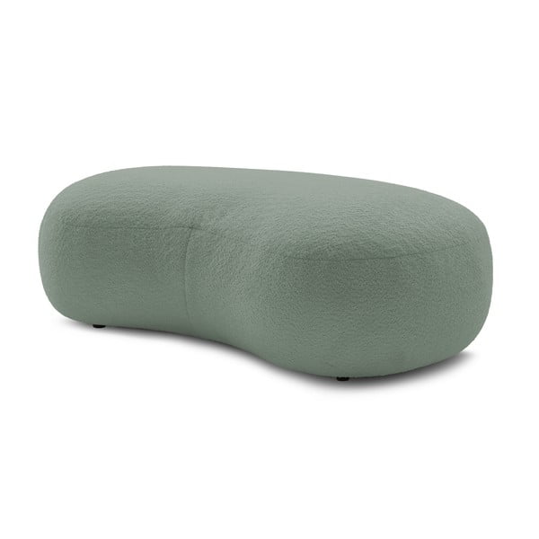 Svetlozelená podnožka z textílie bouclé Saint-Germain – Bobochic Paris-image-3