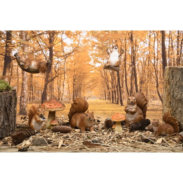 Polyresínová záhradná soška Squirrel – Esschert Design-image-1