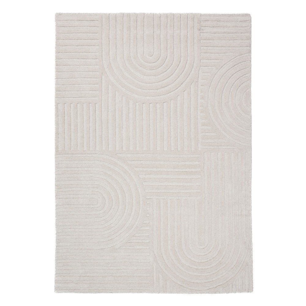 Slonovinový ručne tkaný vlnený koberec 200x290 cm Zen Garden – Flair Rugs