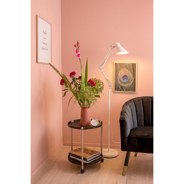 Biela železná stojaca lampa Leitmotiv Fit-image-1