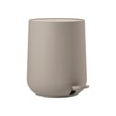 Svetlohnedý pedálový plastový odpadkový kôš 3 l Nova – Zone