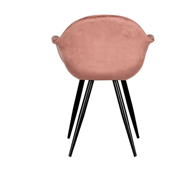 Svetloružové zamatové jedálenské stoličky v súprave 2 ks Forli – LABEL51-image-3