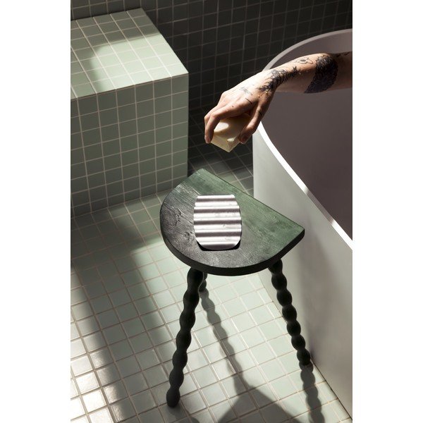 Nádobka na mydlo z nehrdzavejúcej ocele v striebornej farbe Olbi – noo.ma-image-4