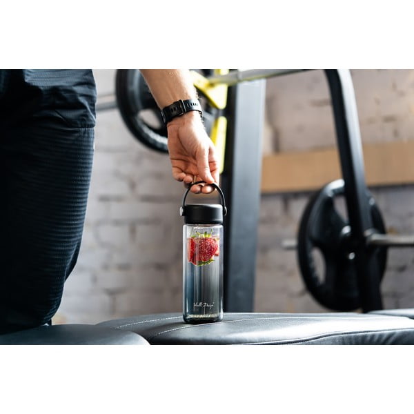 Čierna sklenená fľaša 350 ml Fuori – Vialli Design-image-3