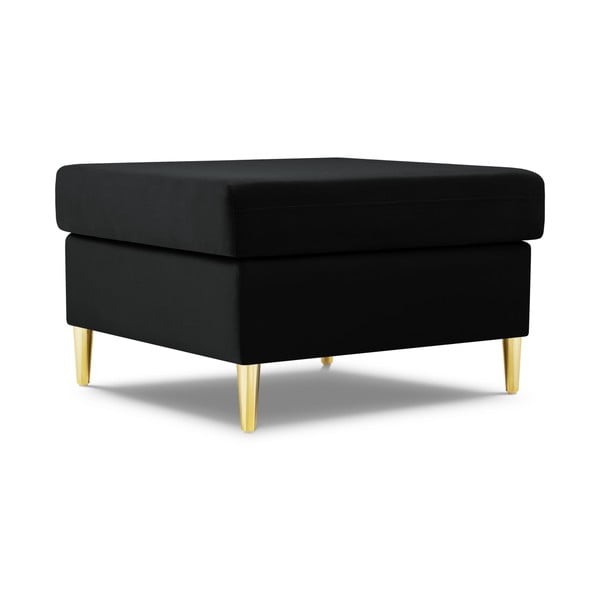 Čierna zamatová podnožka Kyoto – Cosmopolitan Design