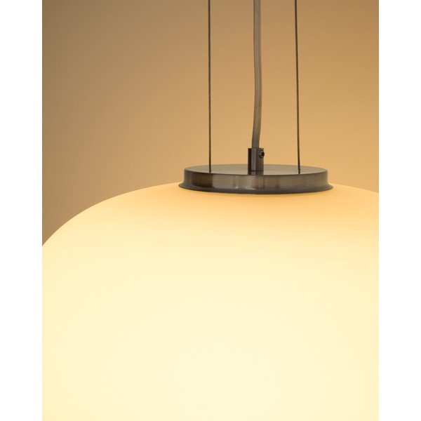 Biele závesné svietidlo so skleneným tienidlom ø 40 cm Ardali – Kave Home-image-2