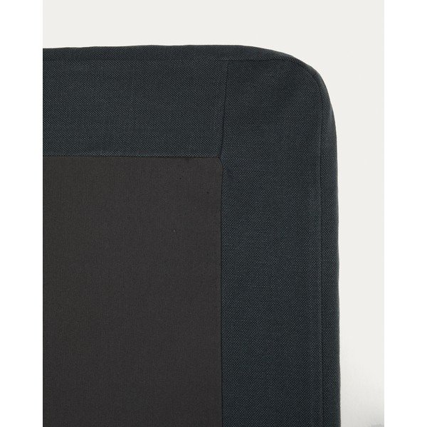 Antracitová čalúnená jednolôžková posteľ 90x200 cm Jaira – Kave Home-image-4