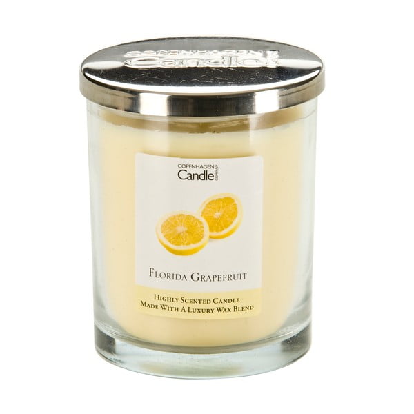 Aromatická sviečka s vôňou grapefruitu Copenhagen Candles, doba horenia 40 hodín