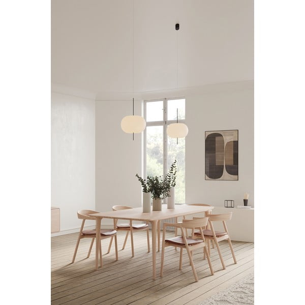 Hnedá jedálenská stolička z dubového dreva Muna – Gazzda-image-3