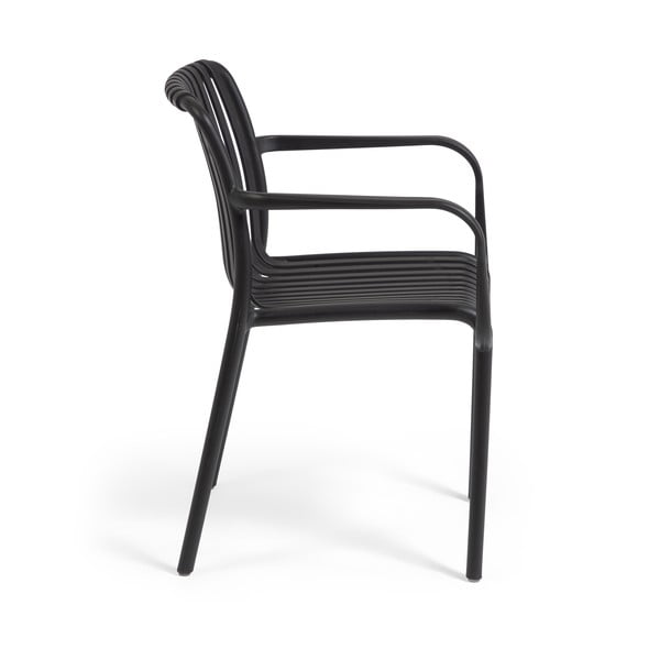 Čierna záhradná stolička Kave Home Isabellini-image-2