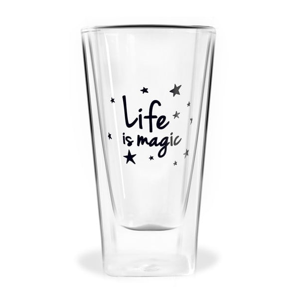 Dvojitý pohár Vialli Design Life Is Magic, 300 ml