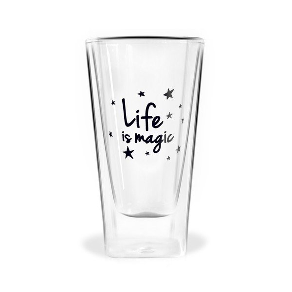Dvojitý pohár Vialli Design Life Is Magic, 300 ml