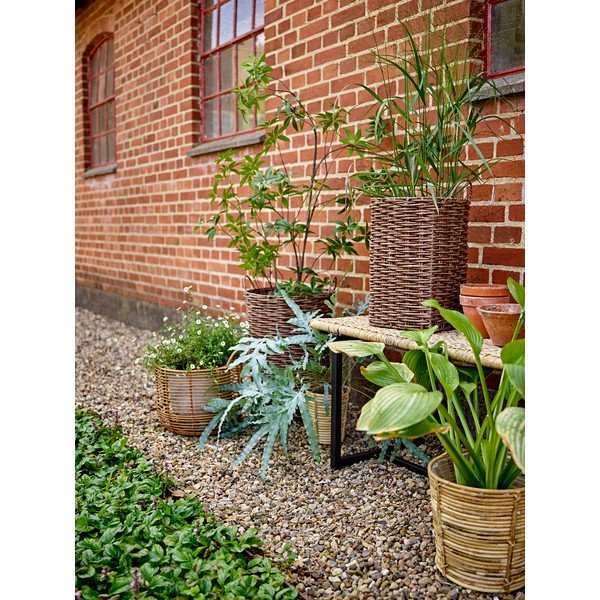 Ratanová záhradná lavica v prírodnej farbe Adilly – Bloomingville-image-4