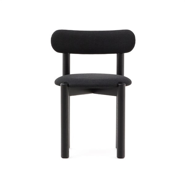 Čierne jedálenské stoličky z dubového dreva v súprave 2 ks Nebai – Kave Home-image-3