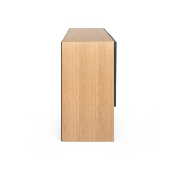 Komoda v dekore dubového dreva s antracitovými detailmi TemaHome Nyla-image-3