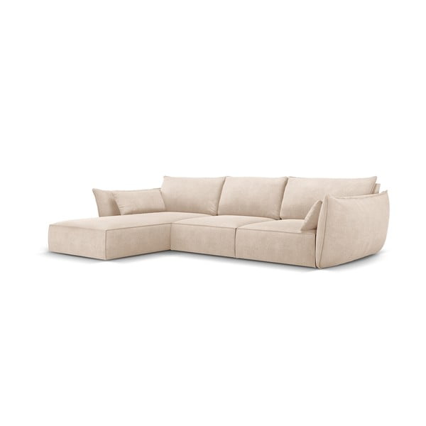 Béžová rohová pohovka (ľavý roh) Vanda - Mazzini Sofas-image-2