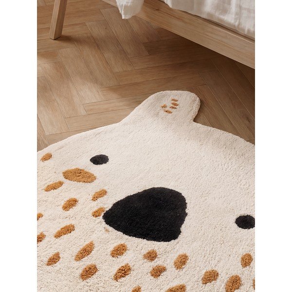 Krémovobiely prateľný/ručne tkaný bavlnený detský koberec 120x137 cm Snuggle Nienchen – Hanse Home-image-2