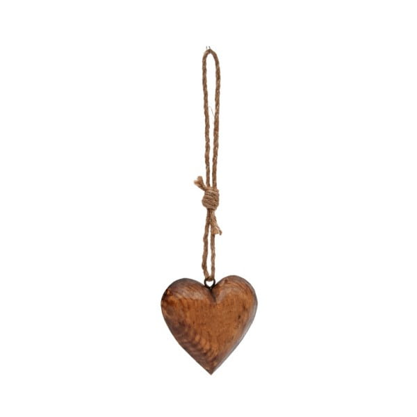 Závesná drevená dekorácia srdce Antic Line