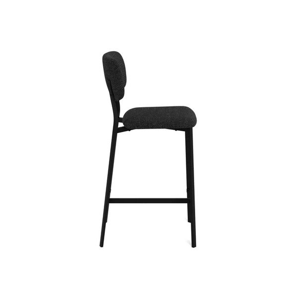 Tmavosivé čalúnené barové stoličky v súprave 2 ks (výška sedadla 68,5 cm) Alison – Actona-image-4