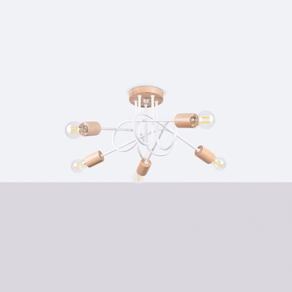 Stropné svietidlo v prírodnej farbe 15x61 cm Tumber – Sollux-image-2