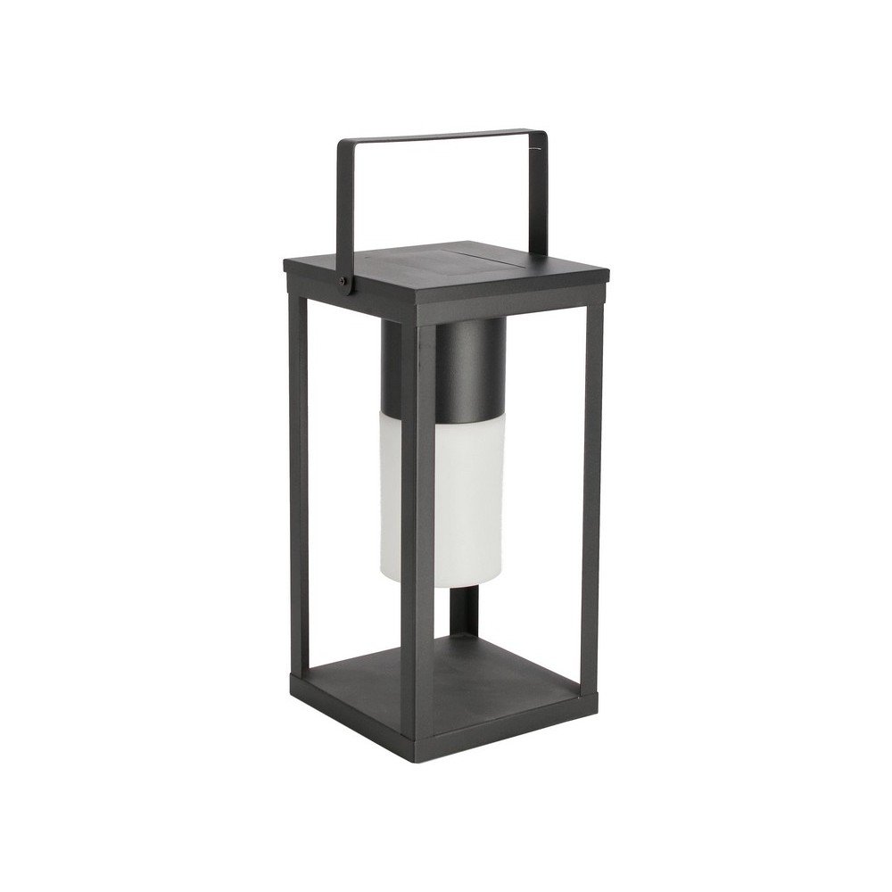 E-shop Čierny LED lampáš so solárnym panelom/na USB (výška 38 cm) Solar – Bizzotto
