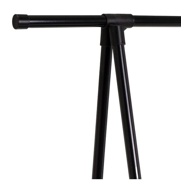 Čierny kovový pojazdný stojan na oblečenie 84x43x156 cm – Casa Selección-image-1