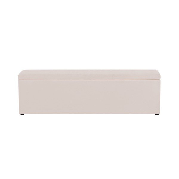 Krémový otoman Mazzini Sofas Ancona, 200 × 46 cm-image-3