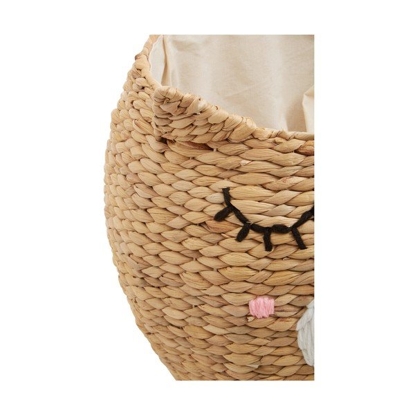Detský kôš na hračky z vodného hyacintu v prírodnej farbe ø 49x40 cm Lidi Cat Face – Premier Housewares-image-4