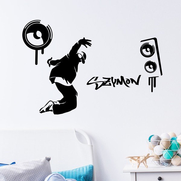 Nástenná samolepka s menom Ambiance Hip Hop-image-1