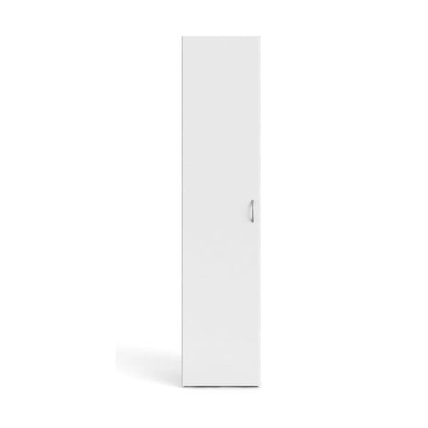 Biela šatníková skriňa 39x175 cm Space – Tvilum