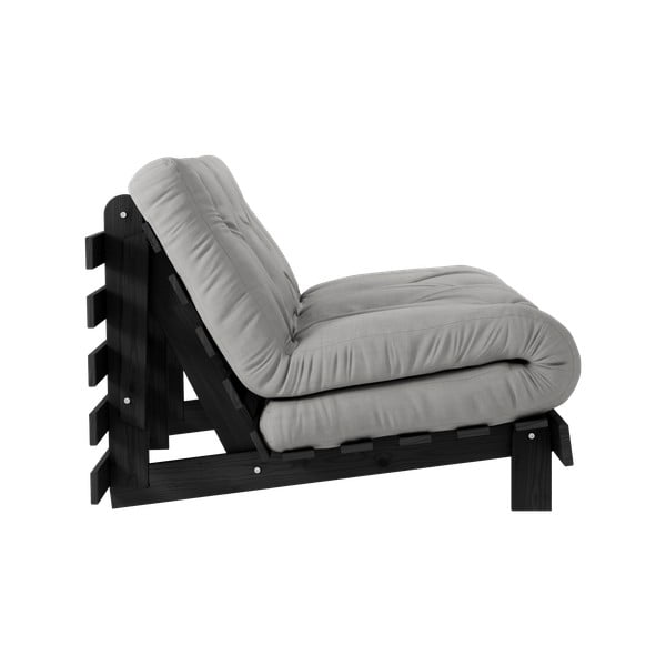 Sivá rozkladacia pohovka 140 cm Roots Black Night – Karup Design-image-4