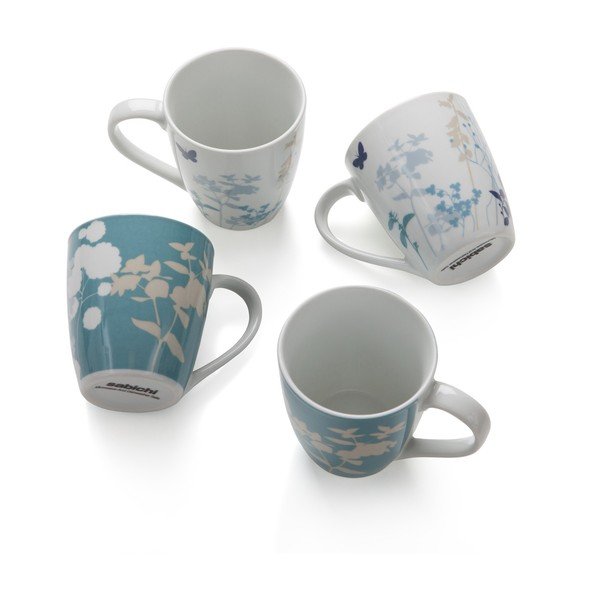 Sada 4 porcelánových hrnčekov Meadow-image-2