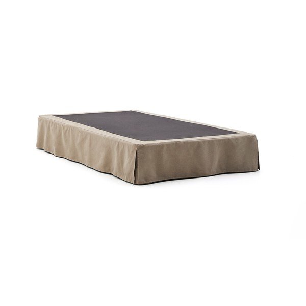 Taupe čalúnená jednolôžková posteľ bez čela 90x200 cm Jaira – Kave Home
