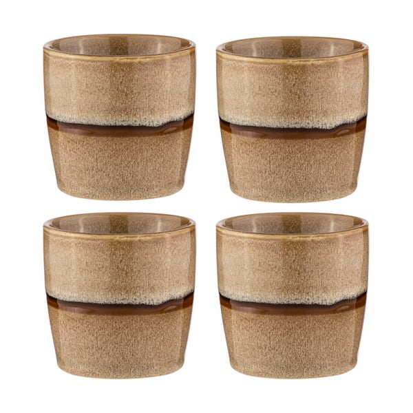 Svetlohnedé porcelánové hrnčeky na espresso v súprave 4 ks 350 ml Haven – Ladelle