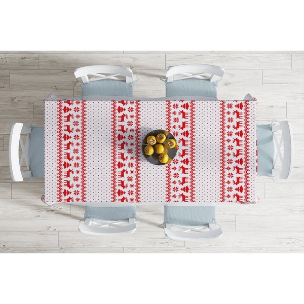 Vianočný obrus s prímesou bavlny Minimalist Cushion Covers Xmass Knit, 140 x 180 cm-image-1